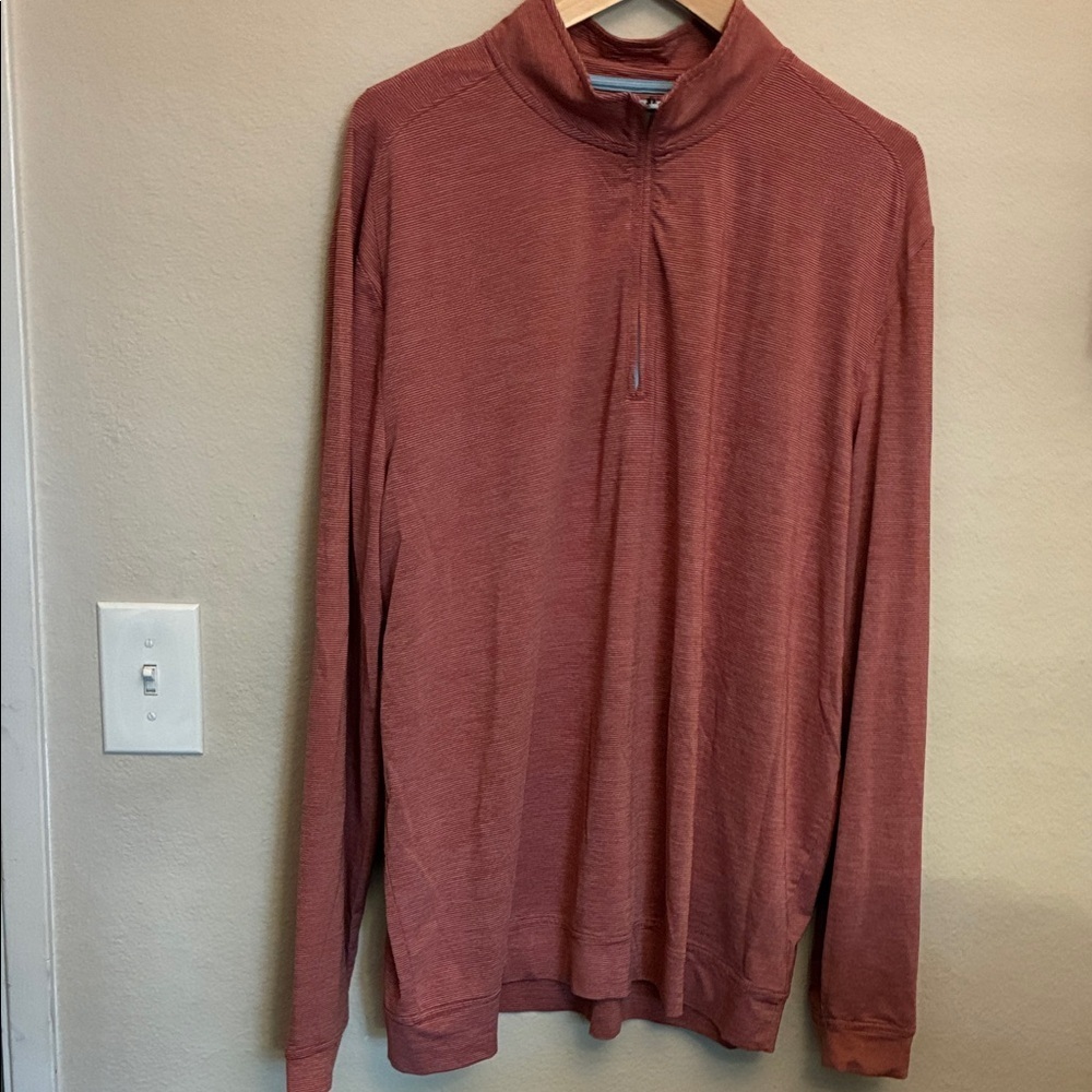 Johnnie-O Burnt Rust 1/4 zip